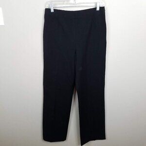 Chicos Womens Black Dress Pants Size 8 Polyester Rayon Spandex Blend Machine Was